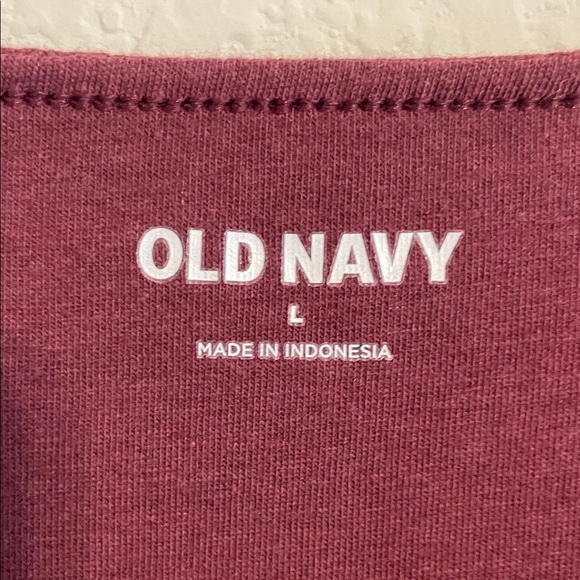 Old Navy Women Burgundy Ribbed Spaghetti Strap Bodysuit Large Contemporary - Picture 3 of 8